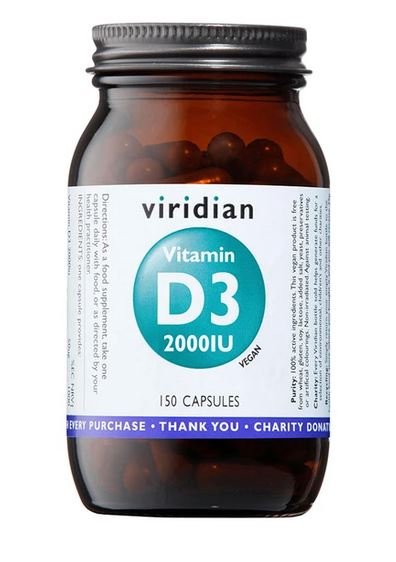 Viridian Vitamin D3 2000iu 150’s