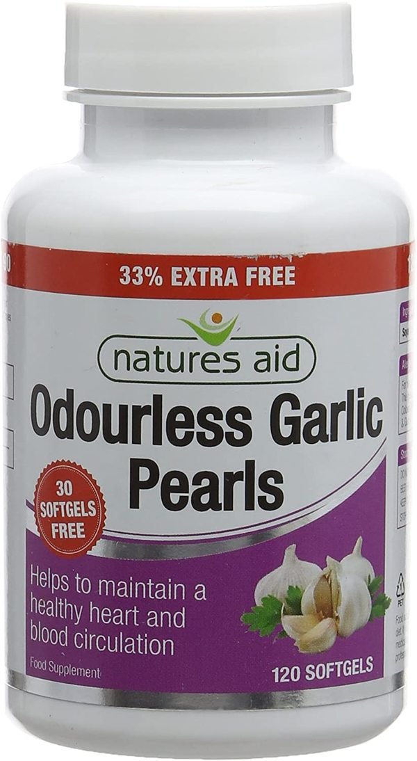 Natures Aid Odourless Garlic Pearls