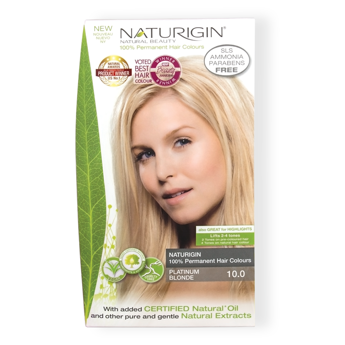 Naturigin Organic Based 100% Permanent Hair Colours Platinum Blonde 10.0