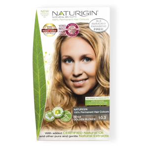 Naturigin Organic Based 100% Permanent Hair Colours Beige Golden Blonde 10.3