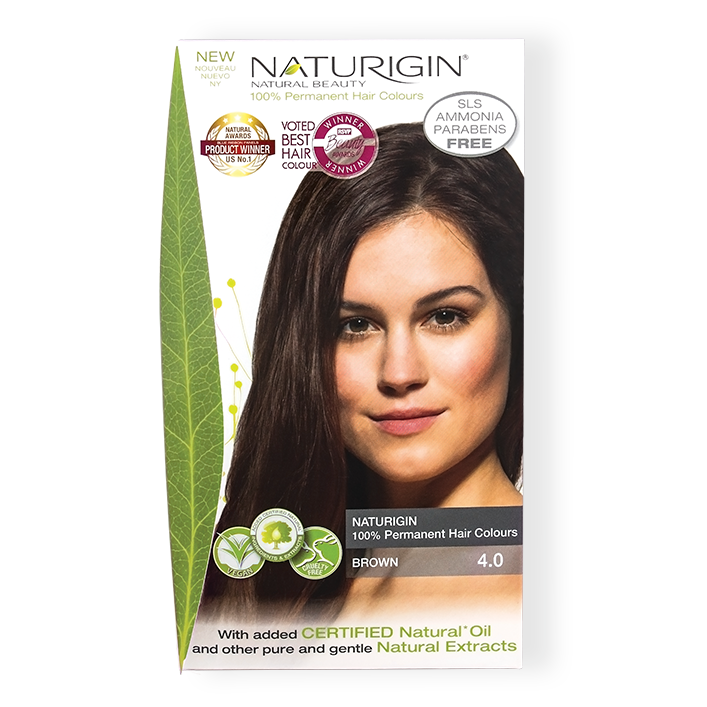 Naturigin Organic Based 100% Permanent Hair Colours Brown 4.0