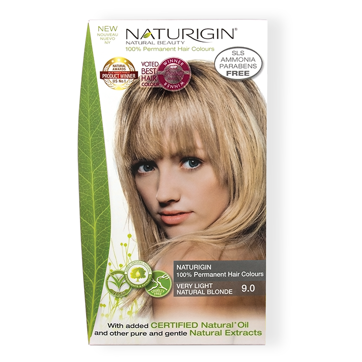 Naturigin Organic Based 100% Permanent Hair Colours Very Light Natural Blonde 9.0